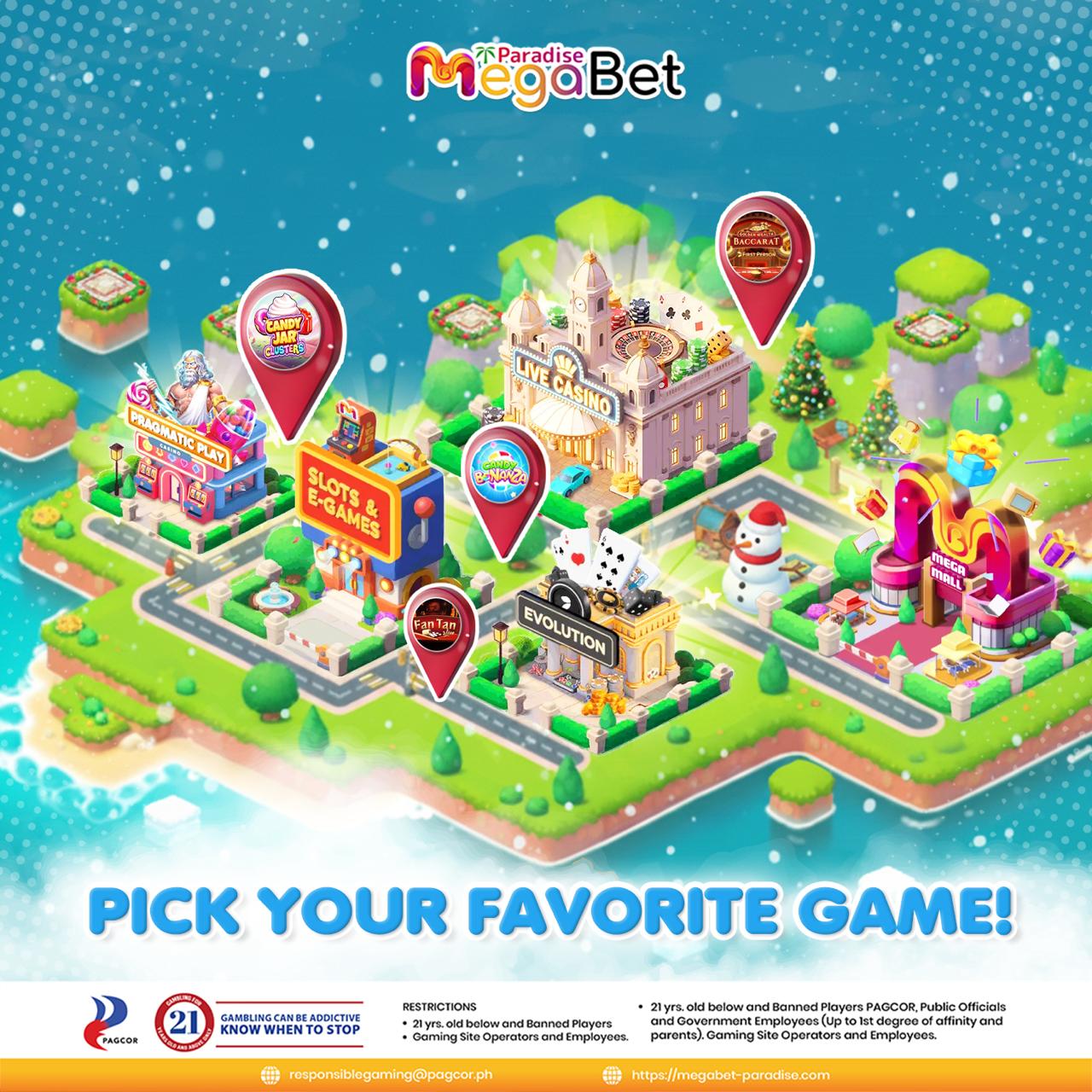 megabet pick your favorite game